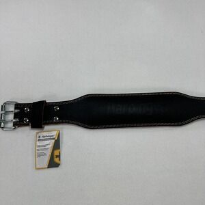 Harbinger 4" Padded Leather Belt Mens Small Black Weightlifting Powerlifting